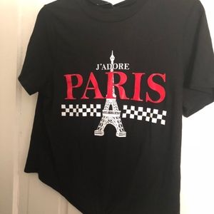 Paris Crop Top Tee
